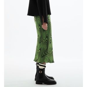 ZARA Leather Ankle Boots With Buckle